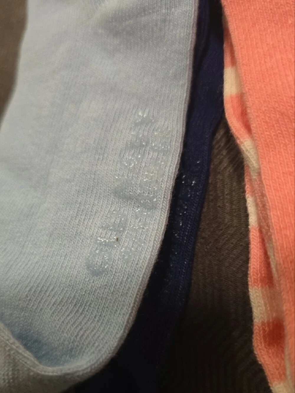 Old Navy Kids Crew Socks - Light Blue & Coral Pink, 4-Pack